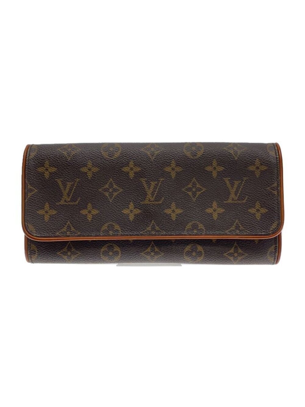 LOUIS VUITTON Pochette Twin Monogram Canvas Brown All over
